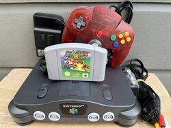 Nintendo N64 N 64 Konsole aus 1997 mit Super Mario 64 + Controller-KOMPLETTSET-