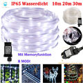 10-30m LED Lichterschlauch Lichtschlauch Lichterkette IP65 Schlauch Außen Xmas