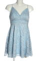 NEW LOOK Spitzenkleid Damen Gr. DE 34 blau Elegant