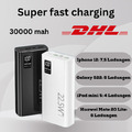 Powerbank 30000 mah schnelles Laden PD 22,5W Display anzeige 4 Schnittstellen