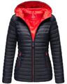 Marikoo Damen Stepp Jacke Steppjacke mit Kapuze gesteppt Übergangsjacke B857 NEU