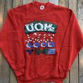 U.O.Me A Jolly Good Time 1990 Weihnachten Vintage Schweißshirt Herren Größe M