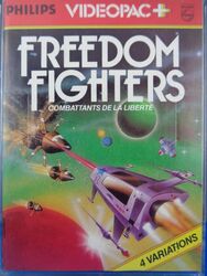 PHILIPS VIDEOPAC+ 39 -- FREEDOM FIGHTERS (PLASTIC-BOX)