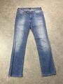 Vintage Lee Marlin hellblau waschblaue Skinny Jeans Größe 31x31""