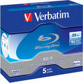 VERBATIM Blu-Ray BD-R SL 25GB 6x 5er JewelCase