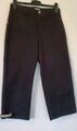 MAC Damen Jeans 7/8 Hose Gr 38 /23 schwarz 