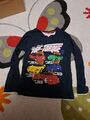 Cooles Langarmshirt, Sweatshirt, Pulli, Gr. 116 Junge, Motiv Autos 0801