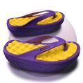 Damen Gr. 38 Fitness-Zehentrenner Gesundheitsschuhe Clogs Schlappen T-Steg Lila