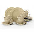 Seltmann Weiden BEAT color glaze 003 Kaffeeservice 18-teilig sandbeige