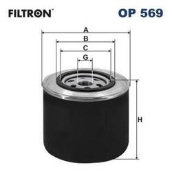 Ölfilter FILTRON OP 569 für VW Transporter IV Kastenwagen (70A, 70H, 7DA, 7DH)