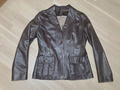 Damen-Nappa-Lederjacke Gr. 38 braun-antik Marke MAURITIUS