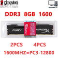 HyperX FURY DDR3 16 GB 32 GB 1600 MHz PC3-12800 Desktop-RAM-Speicher DIMM 240-Pi