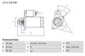 BOSCH Anlasser Starter 0 986 018 830 +68.81€ Pfand für MINI R50 R53 R52 Cooper