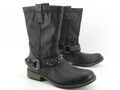 Bullboxer Damenstiefel Biker Schuhe Stiefel Stiefeletten Boots Gr 41 Leder