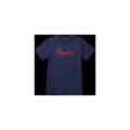 FENDER Foil Spaghetti Logo T-Shirt, Blue, S