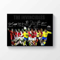 Arsenal FC Arsenal Invincibles Team Premier League Champions signiertes Poster A4