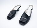 Gabor Damen Sandalette Pumps Slingback Absatzschuh Leder Gr 40,5 EU Art 20937-98