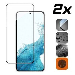 2x Panzerfolie aus Echtglas vollklebend Hartglasschutz für Samsung Galaxy S21 FE