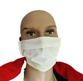 Mundschutz Community Mask Gesichtsmaske Stoff weiß/schwarz 20 Stück