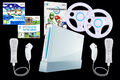 Nintendo Wii Konsole (schwarz / weiß) Kart, Sports + 2in1 Remote Plus Controller