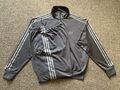 ADIDAS Original Trainingsanzug Gr.M Jacke Hose Firebird Jogginganzug Grau/Silber