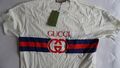 GUCCI Herren T-Shirt mit GG Streifen-Print Größe L   OVERSIZED