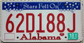 Alabama USA Nummernschild Auto Kennzeichen Schild US Car License Plate 62D188J