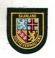 Aufnäher Patches Saarland Justizverwaltung Justiz  (Grün) alte Art