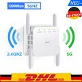 WLAN Repeater Router Range Wifi Verstärker Signal Access Point Booster 1200Mbps