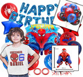 Spiderman Bio Baumwolle T-Shirt Personalisiert + Geburtstag Party Deko Marvel