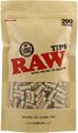  RAW Authentic Pre-Rolled Tips, 200 Tips pro Beutel 1 Pack  200 Tips vorgerollt 