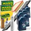 MANN FILTER INSPEKTIONSPAKET+5x1L ORIGINAL 5W30 ÖL passend für 3er E90 BIS 01.10