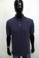 Tommy Hilfiger Polo Größe L Herren T-Shirt Blau Jersey aus Baumwolle Logo