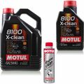 6 Liter Original MOTUL 8100 X-clean 5W-40 Motoröl 300ml Engine Clean 11259936