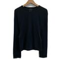 Y's Pullover Strick Top Rundhals Raglan Einfarbig Deformiert Wolle No.Yy-T63-153