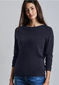 STREET ONE 302973 BASIC Pullover langarm Feinstrick weich Strickpullover blau