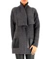 Michael Kors  Damen Jacke Strickjacke  Cardigan ,Ledertaschen  Grau Gr.38 Neu