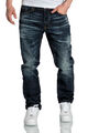 Herren Jeans Regular Straight Fit Denim Hose Destroyed 7984