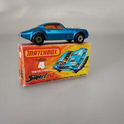 Matchbox Superfast New 4 Pontiac Firebird in  blau