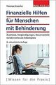 Finanzielle Hilfen für Menschen mit Behinderung von... | Buch | Zustand sehr gut