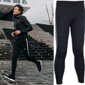 LAUFHOSE RUNNING-HOSE Lauftight Lang schwarz Sporthose Trainingshose