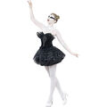 Sexy Black Swan Kostüm schwarzer Schwan Kleid Tänzerin Ballettkleid Balletkostüm