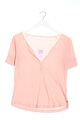 LANIUS V-Ausschnitt-Shirt Damen Gr. DE 38 pink Casual-Look