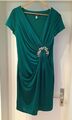 Heine Kleid 38 M Party  Strass edel elegant Kofferkleid Jade grün Stretch neu 🤩