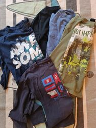 5x Langarmshirt Jungen Gr. 146/152