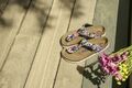 Birkenstock Gizeh Supernatural Flower Navy Sandale normale Weite + Weichbettung