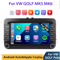 1+16G 7'' Android 13 Apple Carplay Autoradio Für VW Golf MK5 MK6 Polo