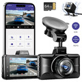 AZDOME 3K 3"WiFi Dashcam ADAS 2K+1080P Vorne und hinten kamera für Autos mit 64G