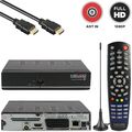 FULL HD DVB-T2 Receiver inkl. DVB-T Antenne MediaLink Head BlackHawkZ SCART HDMI