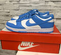 Nike Dunk Low Retro Herren Sneaker Schuhe Weiss Blau Gr. 44 * NEU